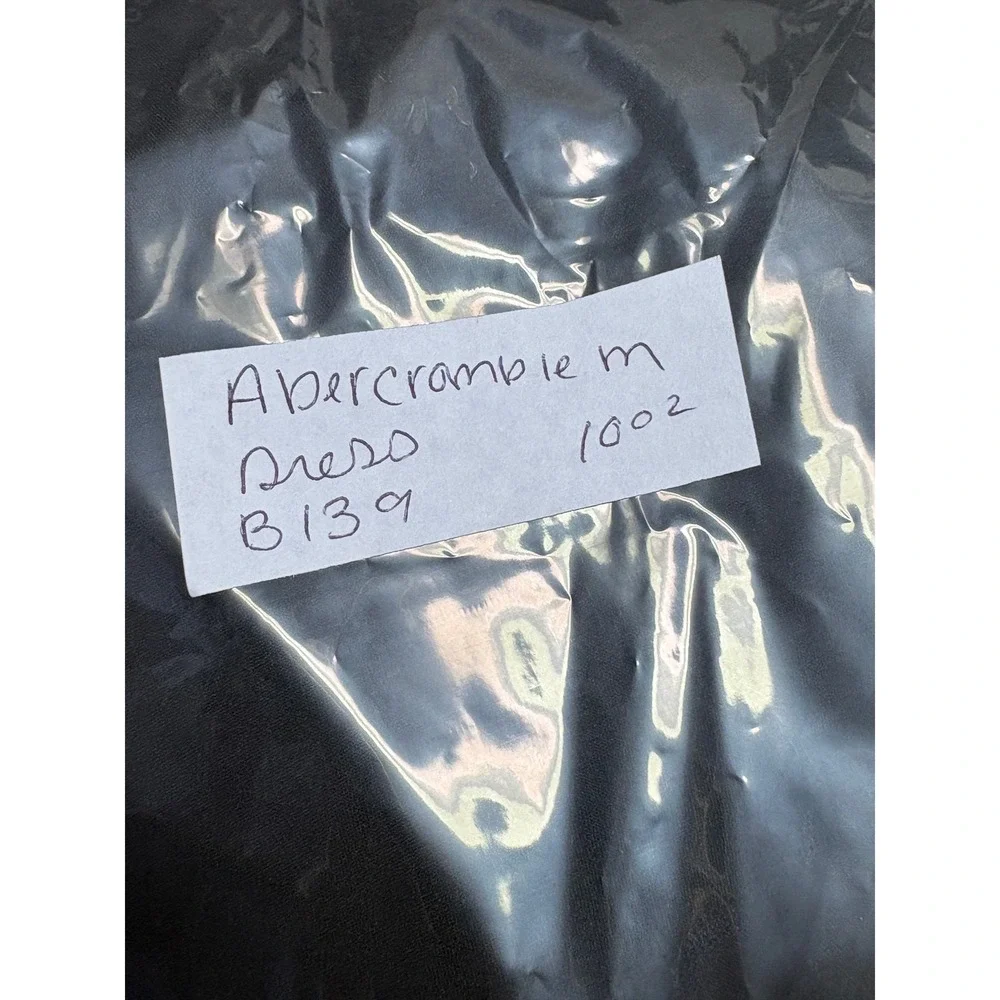 Abercrombie & Fitch Black Ruffled Maxi Dress